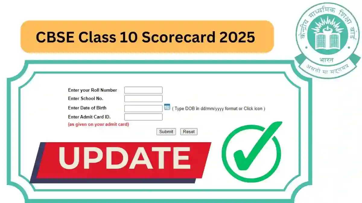 CBSE Class 10 Scorecard 2025
