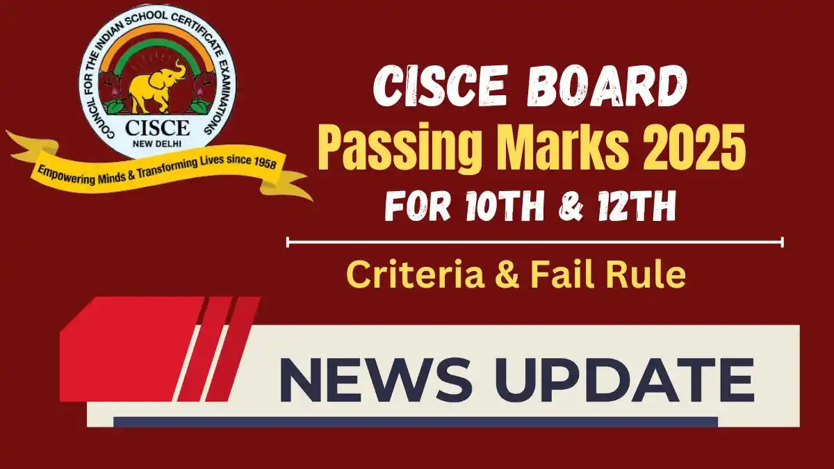 CISCE Board 10th 12th Passing Marks Criteria 2025