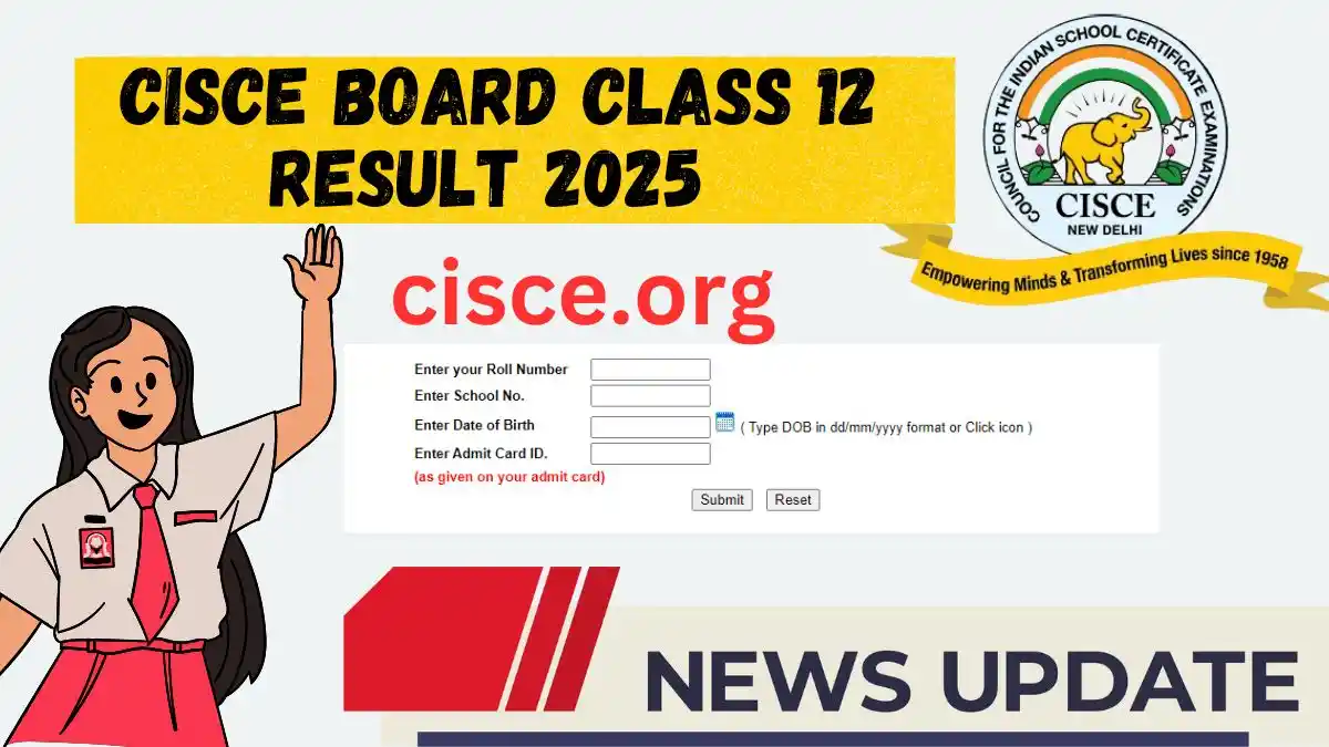 CISCE Board Class 12 Result 2025