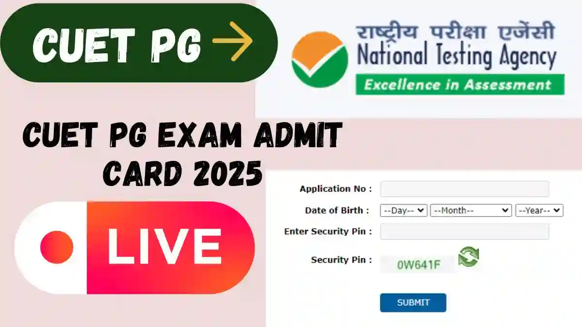 CUET PG Exam Admit Card 2025