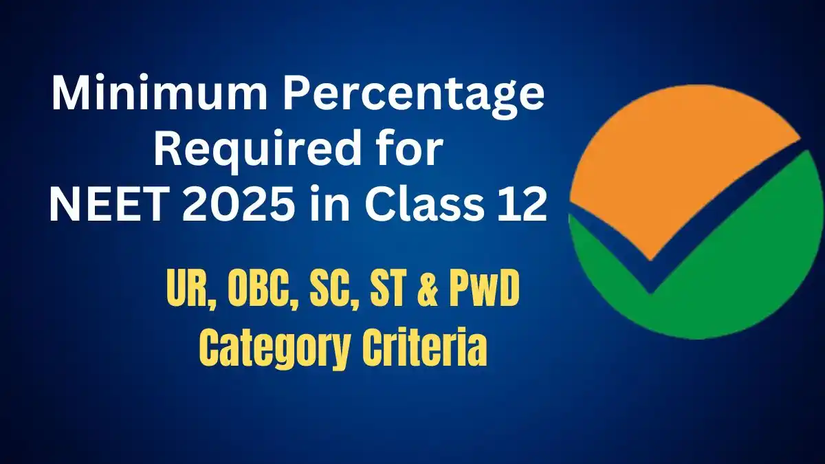 Minimum Percentage Required for NEET 2025 in Class 12