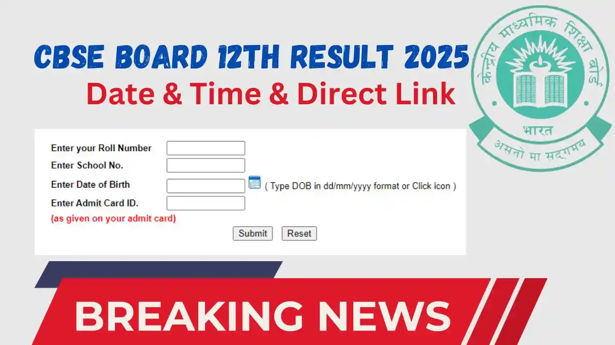 CBSE Board 12th Result 2025