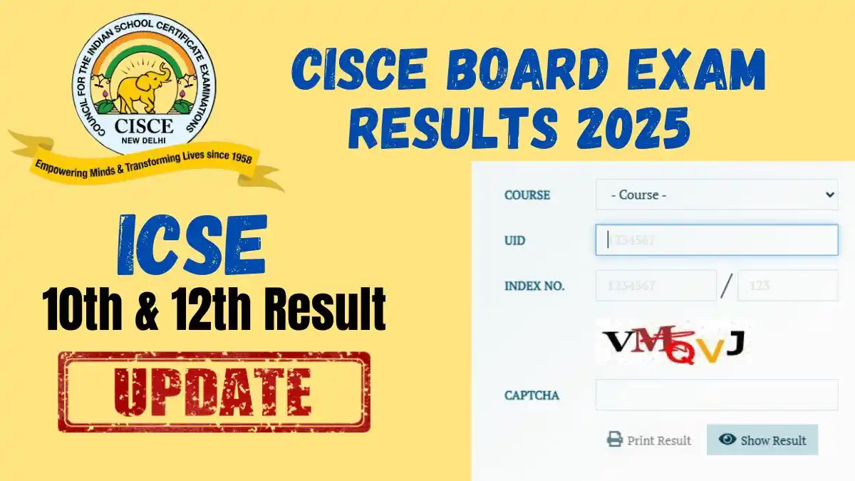 CISCE Board Exam Results 2025