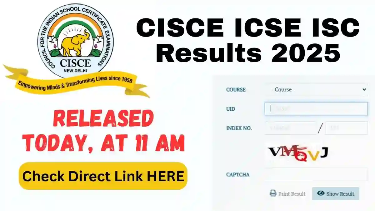 CISCE ICSE ISC Results 2025