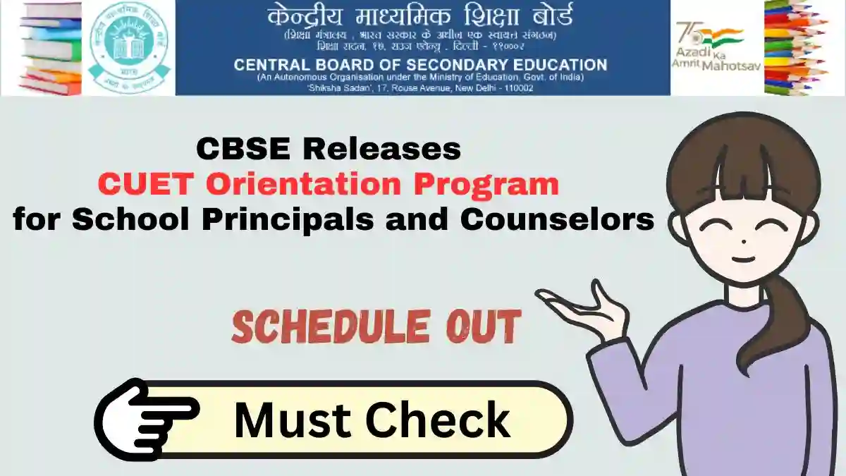CUET Orientation Program for School Principals and Counselors