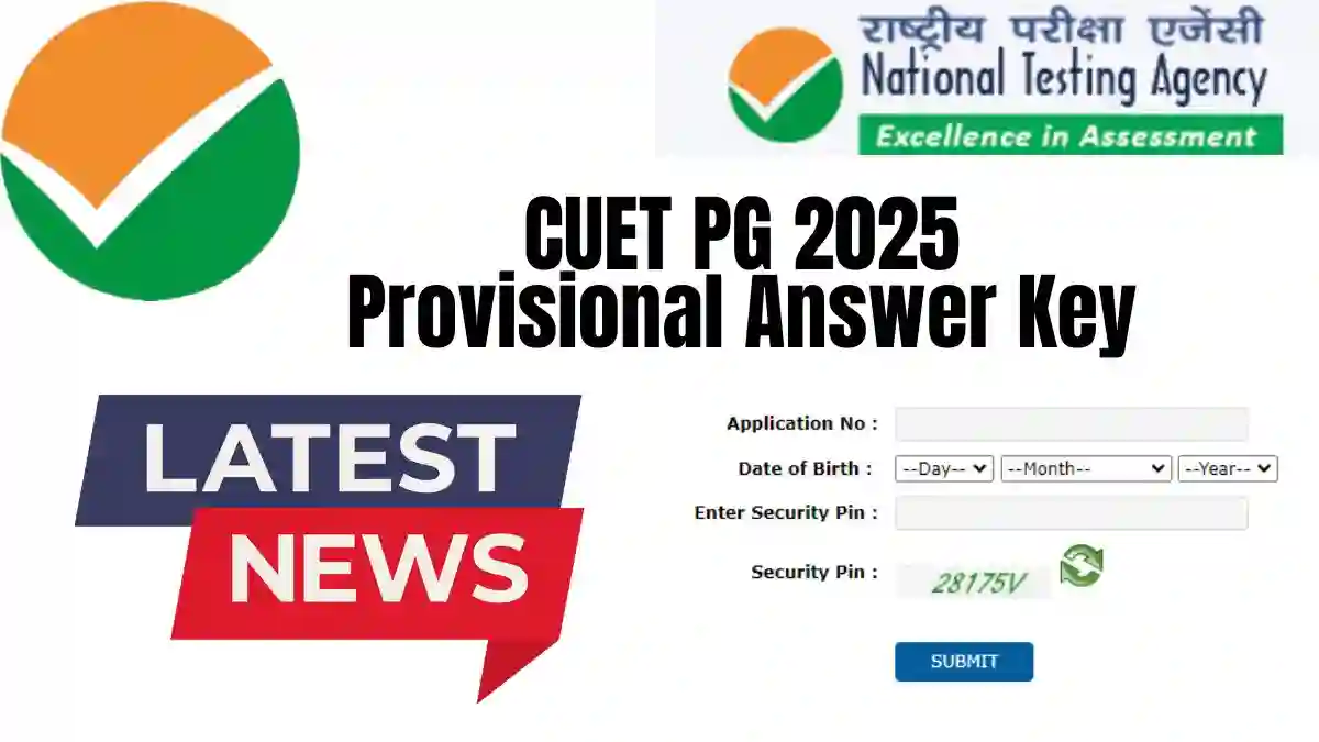 CUET PG 2025 Provisional Answer Key
