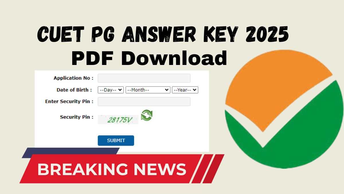 cuet pg answer key 2025