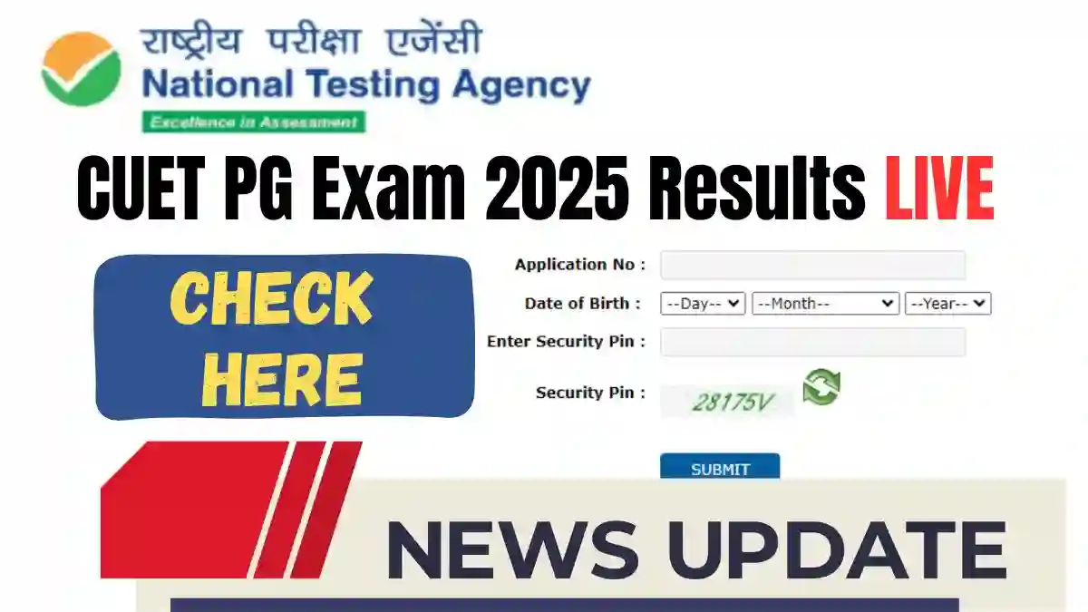 CUET PG Exam 2025 Results