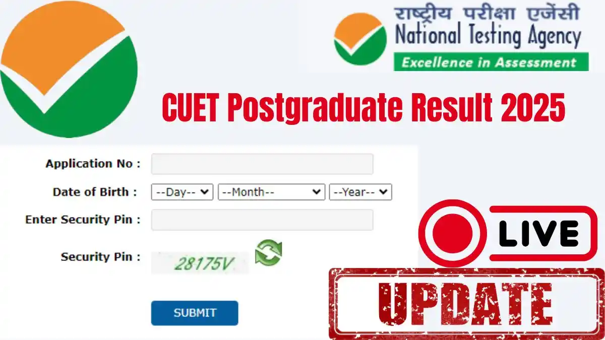 CUET Postgraduate Result 2025