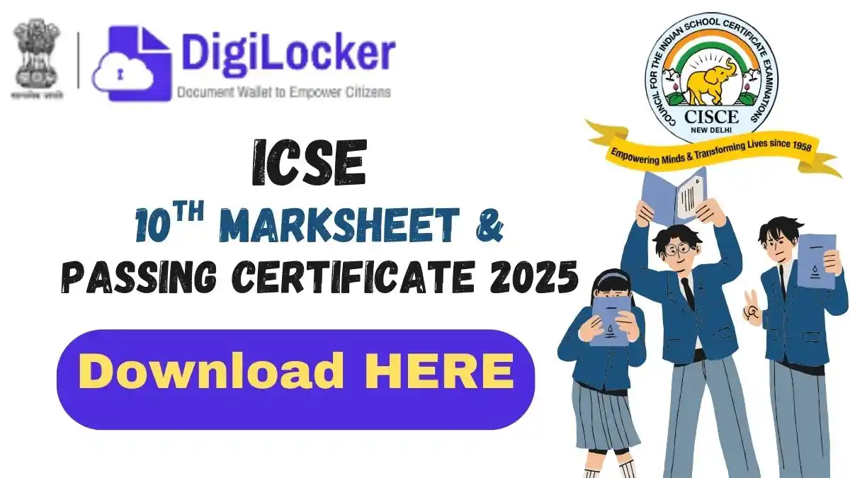 ICSE 10th Marksheet and Passing Certificate 2025
