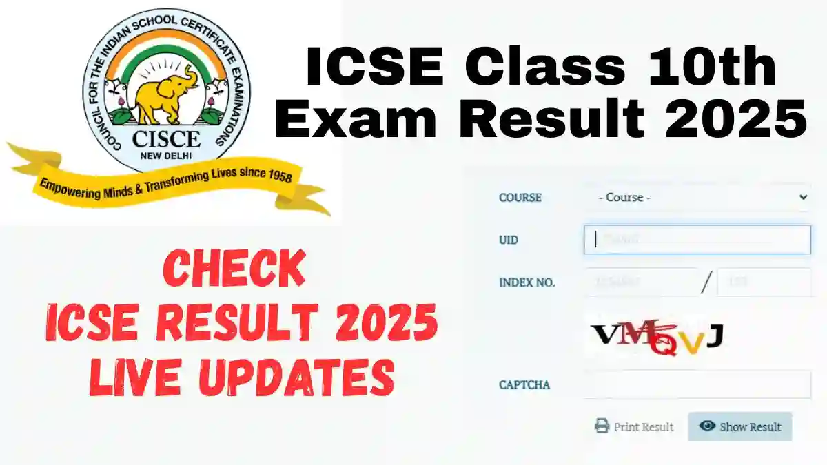 ICSE Class 10th Exam Result 2025