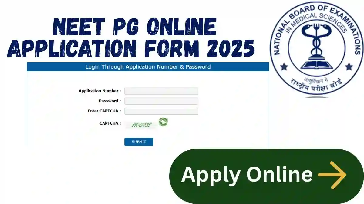 NEET PG Online Application Form 2025