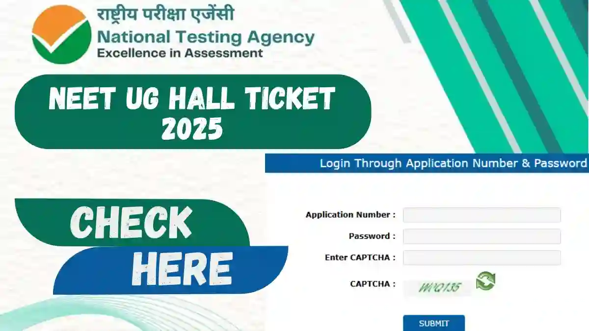 NEET UG Hall Ticket 2025