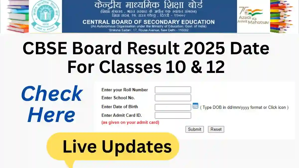 CBSE Board Result 2025 Date