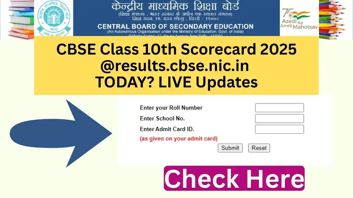 CBSE Class 10th Scorecard 2025
