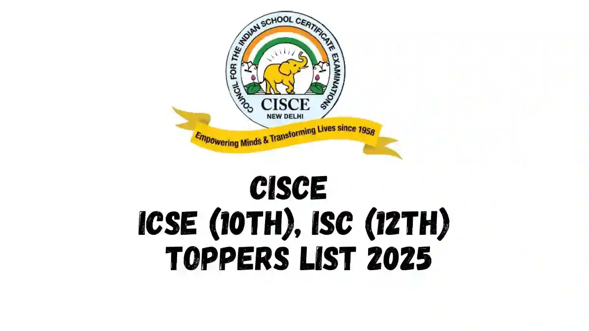 CISCE ICSE ISC Toppers List 2025
