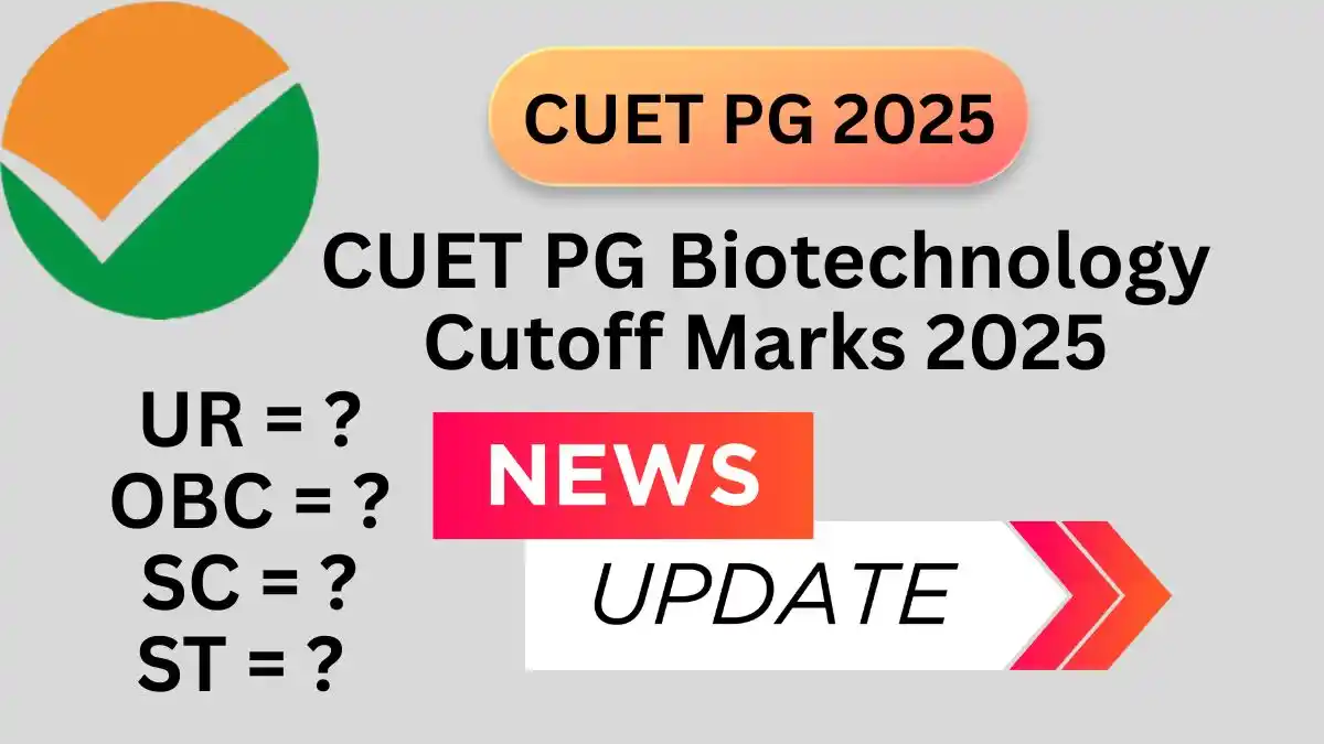 CUET PG Biotechnology Cutoff 2025