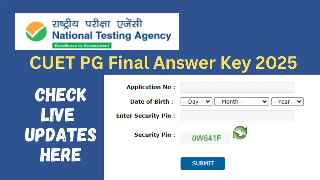 CUET PG Final Answer Key 2025