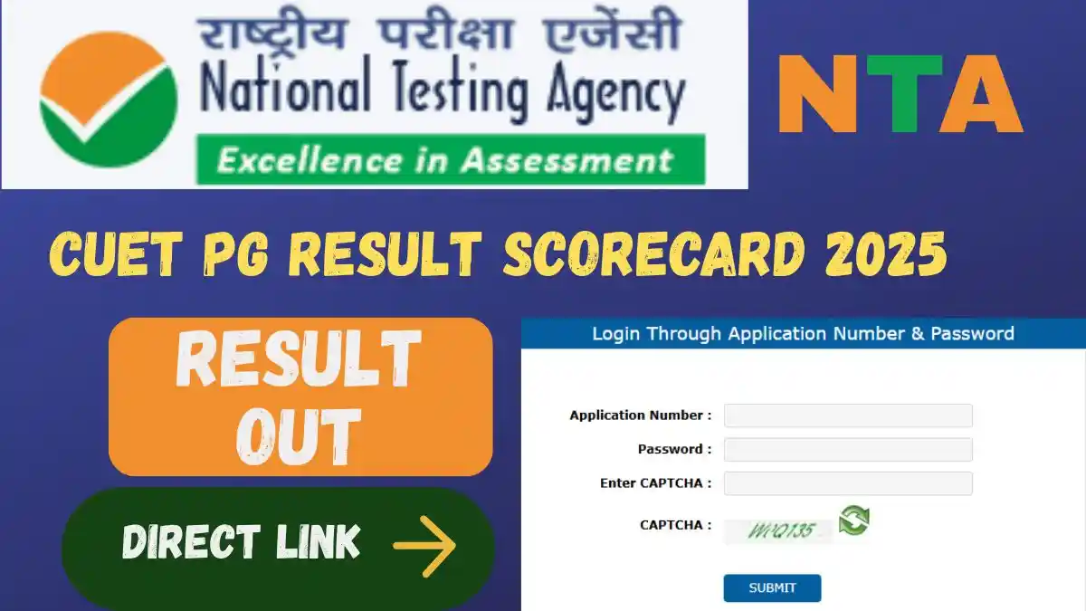 CUET PG Result Scorecard 2025