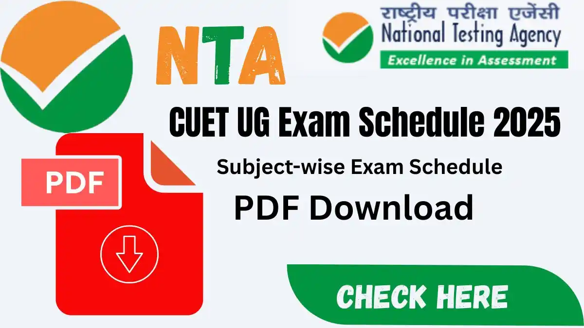 CUET UG Exam Schedule 2025
