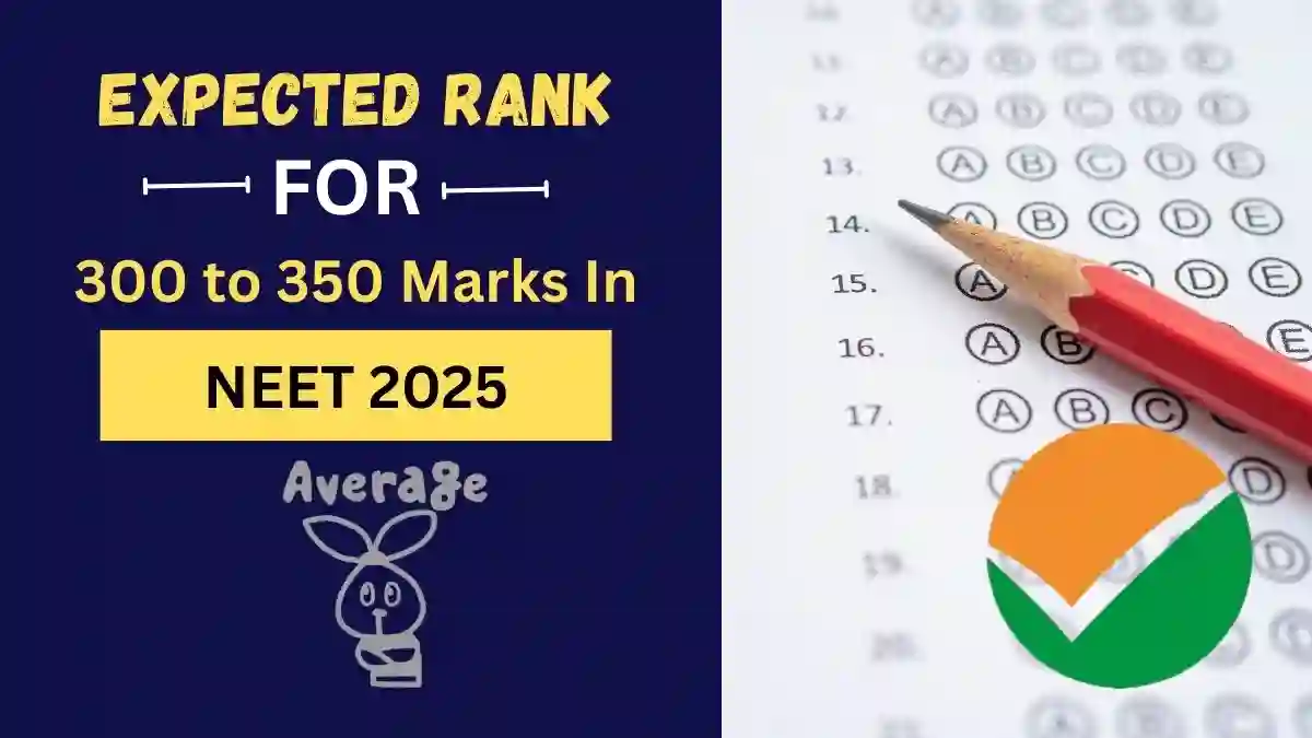 Expected Rank for 300 to 350 Marks in NEET 2025