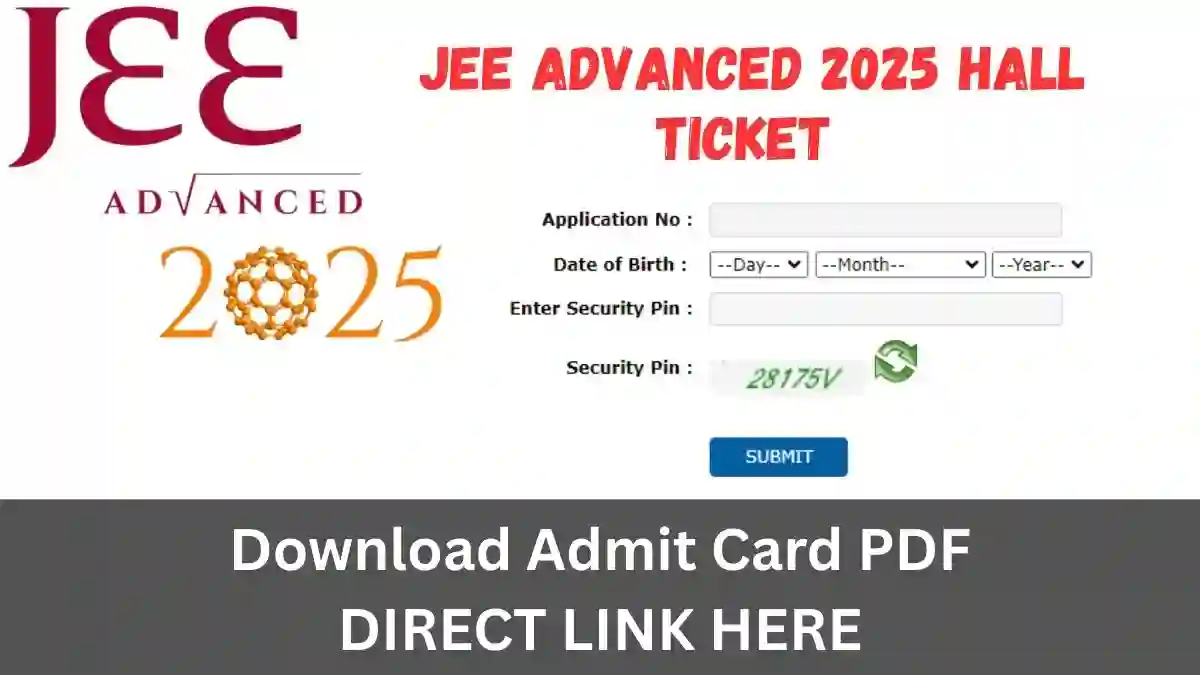 JEE Advanced 2025 Hall Ticket