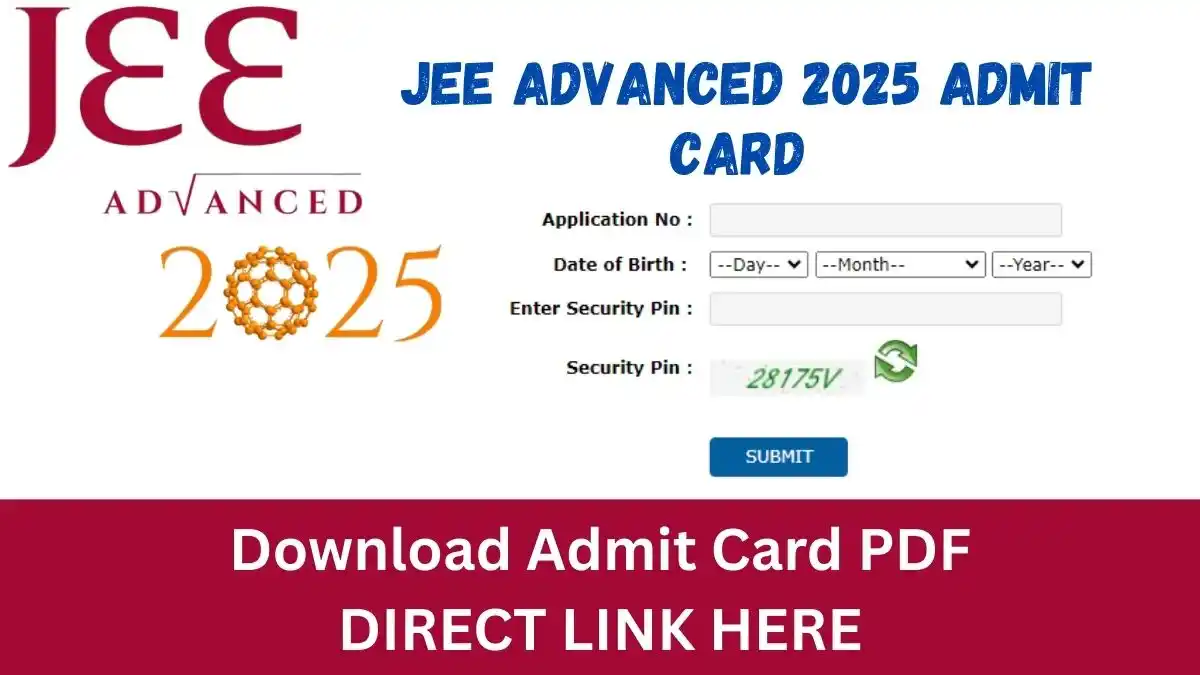 JEE Advanced 2025 Admit Card