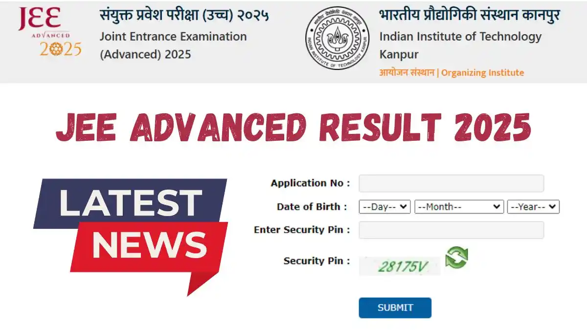 JEE Advanced Result 2025