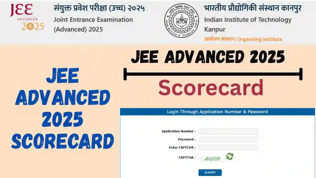 JEE Advanced Scorecard 2025