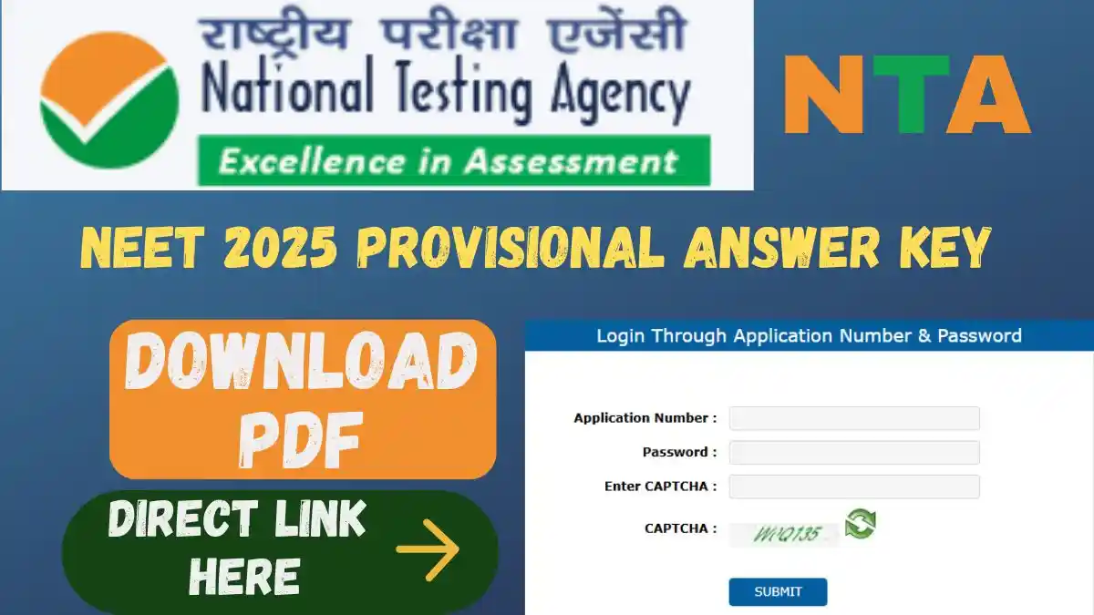 NEET 2025 Provisional Answer Key