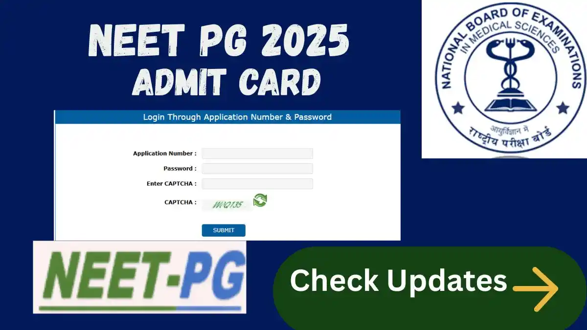 NEET PG 2025 Admit Card