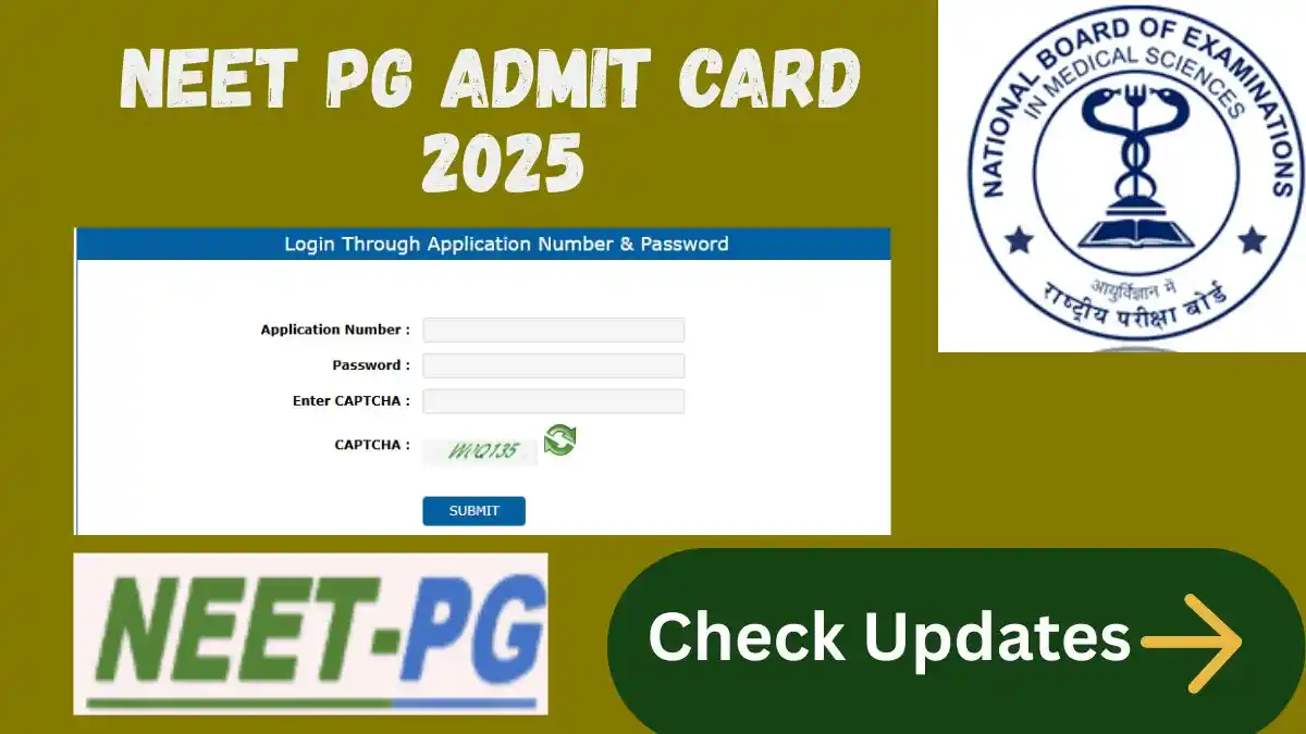 NEET PG Admit Card 2025