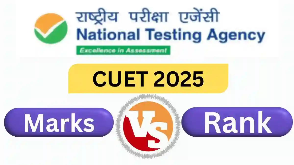 CUET Marks Vs Rank 2025