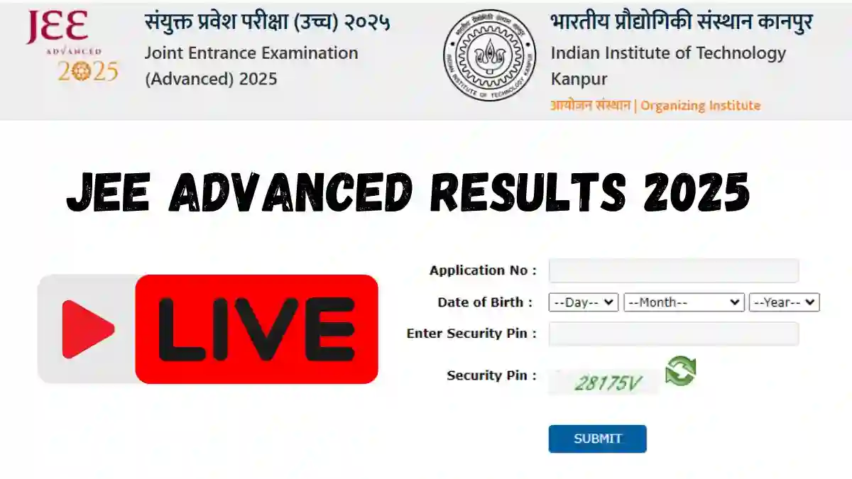 JEE Advanced Results 2025