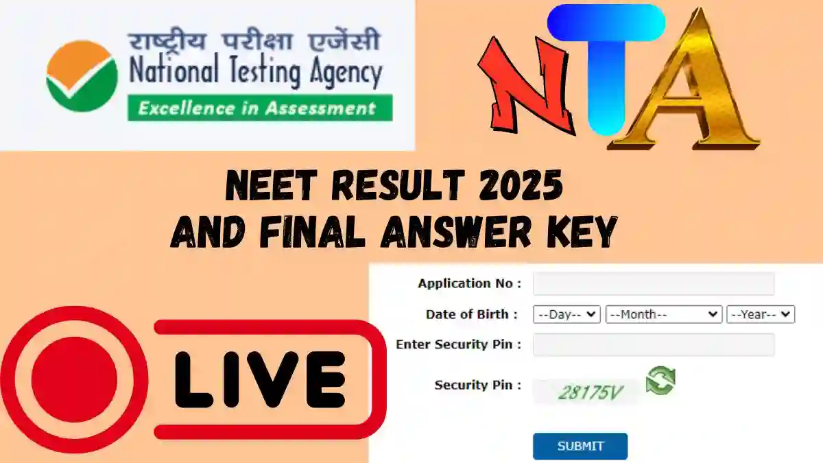 NEET Result 2025 & Final Answer Key