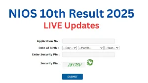 NIOS 10th Result 2025