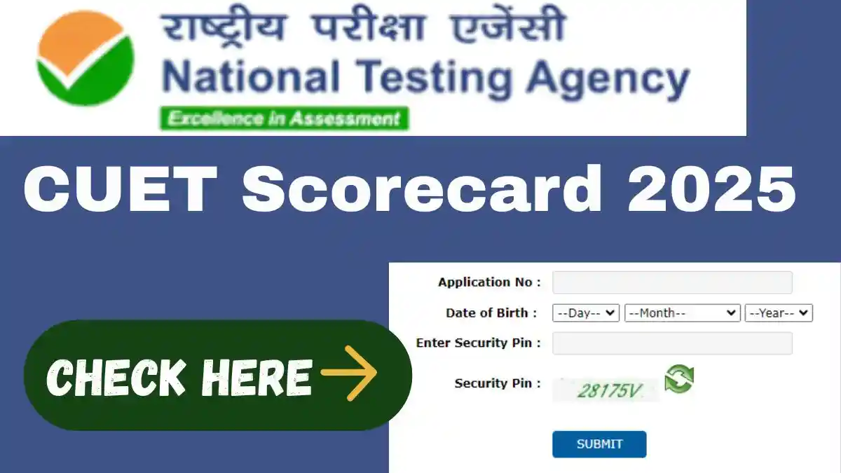 CUET Scorecard 2025