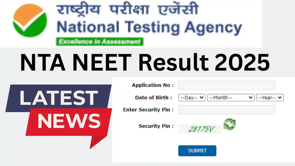 NTA NEET Result 2025