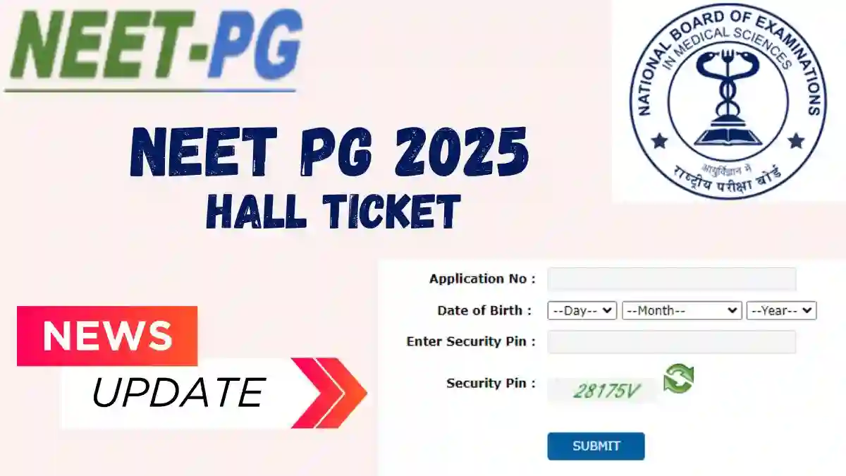 NEET PG 2025 Hall Ticket