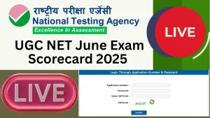 UGC NET June Exam Scorecard 2025