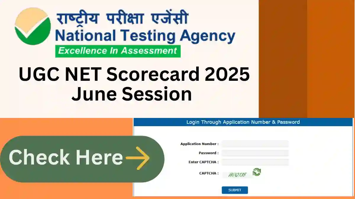 UGC NET Scorecard 2025 June Session